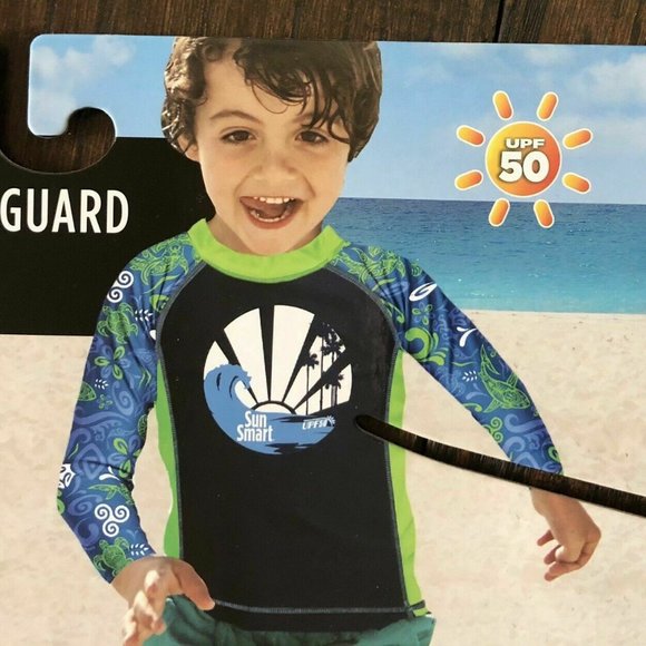 Aqua Leisure NWOT Smart Beach Gear Kids Swim Tee18 - Picture 2 of 9
